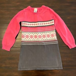 Gymboree Size 5 Pink and Gray Dress